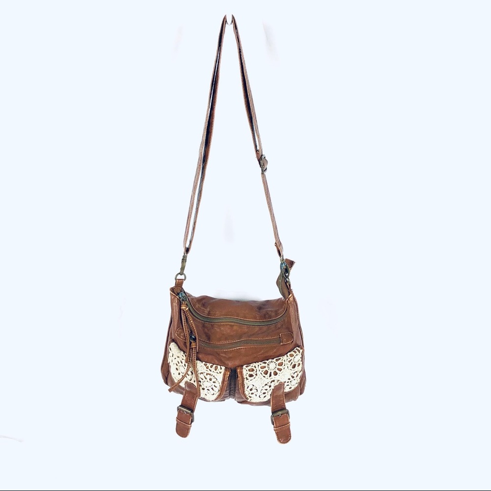 T-Shirt & Company Brown Hobo Bag